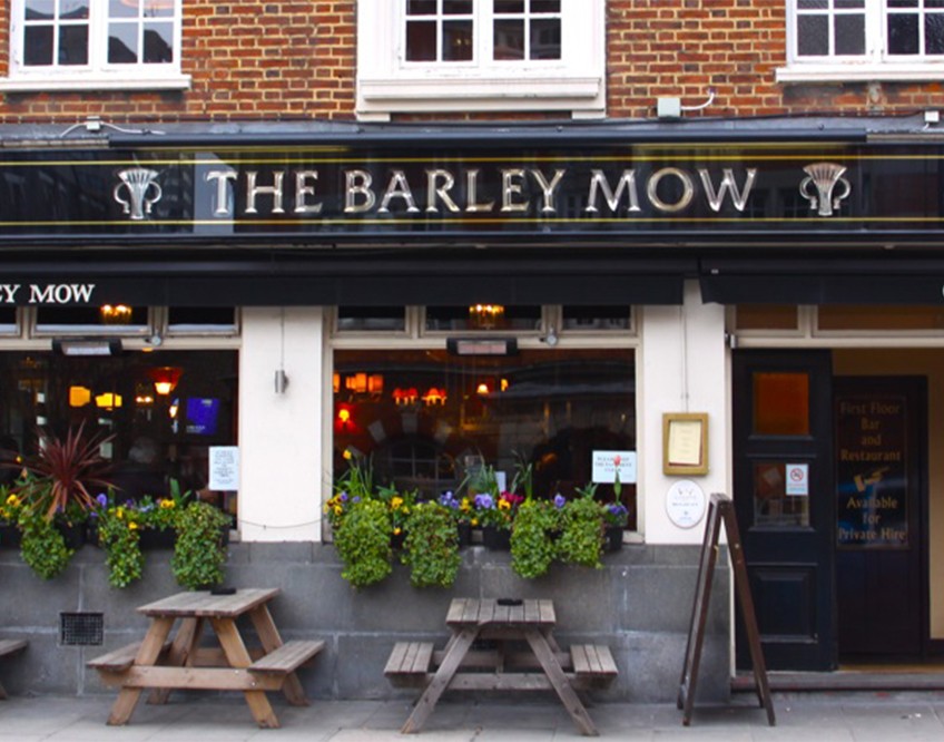 Outside the Barley Mow