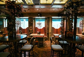 Image of the inside of The Tipsy Bird bar seating area